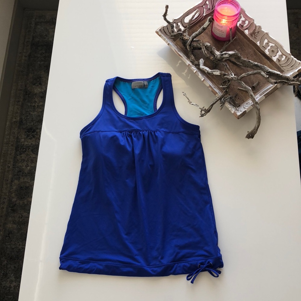 Athleta Razer Back built in sports bras S tank